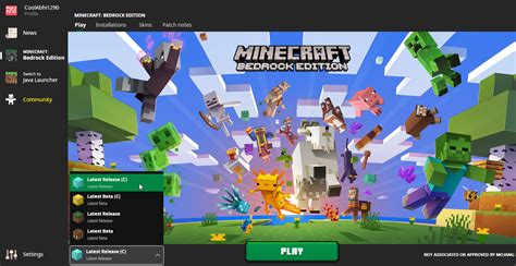 Minecraft Java Bedrock Edition Launcher (1.20.4, 1.19.4) .